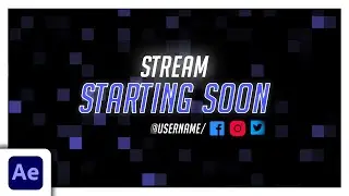 ✅Stream Starting Soon Overlay After Effects Tutorial - Free Project