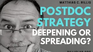 Postdoc strategy: deepening or spreading? 