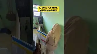 Momen lucu ketika buk guru pergoki murid nya tidur di kelas ‼️‼️