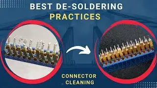 Connector Cleaning from excessive Solder | reapair Skills | Soldering Desoldering Skills |