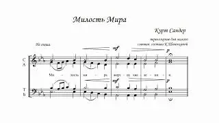 К.Сандер Милость мира (перел. для малого смеш. сост. К. Шевелкина)