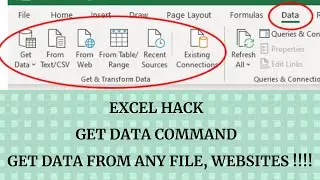 Get Data | Excel tips & hacks | AI power of Excel
