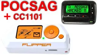 Flipper Zero POCSAG messaging with CC1101 Sub-GHz module.