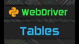 Selenium Webdriver - Tables