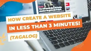 How to create a website in less than 3 minutes - super easy! (Tagalog)