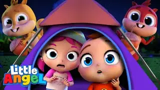 Camping Song | Little Angel Kids Songs & Nursery Rhymes