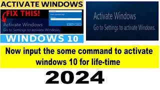 Windows 10 activation 2024 How to activate windows 10 pro for lifetime 2024