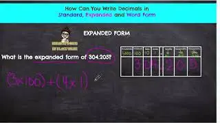 Write Decimals in Word Form, Expanded Form and Standard Form