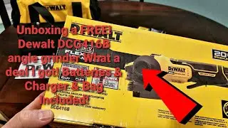 Unboxing! Free Dewalt DCG416B angle grinder What a deal Batteries & Charger & Bag Included! #dewalt