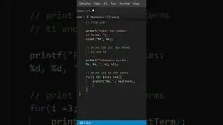 C Programming-C Program to Display Fibonacci Sequence