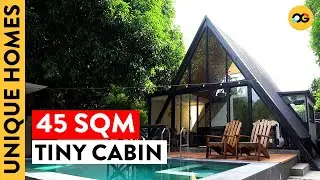 Inside This Modern Black A-Frame Cabin with Spacious Outdoor Areas | Unique Homes | OG