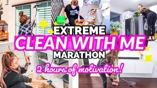 EXTREME SPEED CLEANING MARATHON 2020 | SUPER PRODUCTIVE CLEANING MOTIVATION | 2 HOUR CLEAN WITH ME