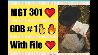 MGT301 GDB 1 Solution Fall 2022 with file