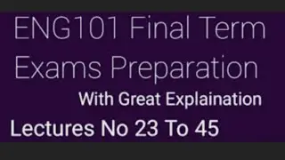 Eng101 final term preparation 2021|Eng101nal exams preparationeng101 final papersPeparation