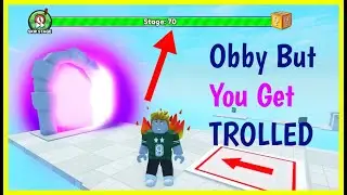 Roblox OBBY BUT YOU GET TROLLED Full Walkthrough [ LEVELS 1 to 70 ]