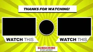 Youtube Outro Template No Text - YouTube Outro Template No Copyright - Youtube End Screen Template