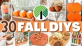 🍁30+ Fall Dollar Tree DIYS & Crafts to make your home COZY! (easy, $1 diys) Fall Decor 2024