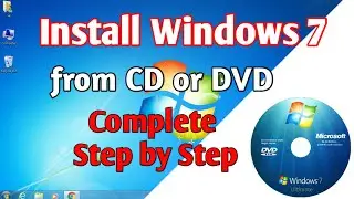 How to Install Windows 7 From CD or DVD || Step by Step || Simple Easy way || 