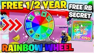 Free RAINBOW SECRET Half Year Event Pet WHEEL In Roblox Clicker Simulator