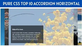 Pure Css Top 10 Accordion Horizontal and Vertical Design || Top 10 Accordion Design