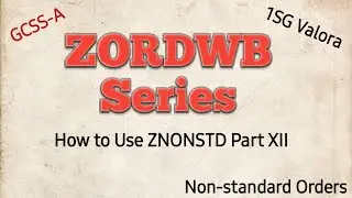 How to Use ZNONSTD Part 12