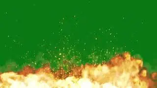 Fire Flames Green Screen HD Background | Best Fire Sparks Green Screen Effects with Sound Effect