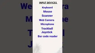 Input & Output Devices of computer | #inputdevices | #outputdevices | #shorts | #ytshorts |#ytshort