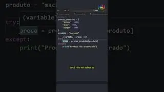Try, Except e Else no Python | #shorts