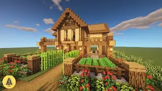 Minecraft : Large survival base with automatic crops farm !