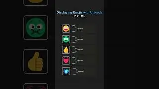 Displaying Emojis With Unicode In HTML 