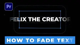 How To FADE TEXT in Premiere Pro | Simple way