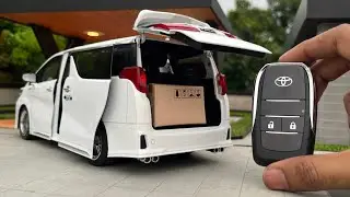 Unboxing 2024 Toyota Alphard Executive Lounge 1:18 Scale Diecast Model | Luxury Toyota Merchandise