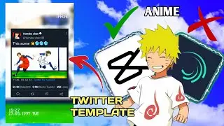 Anime Twitter Template Tutorial for shorts┃easy tutorial ┃ Capcut anime video edit Tutorial ep 2 🔥💥