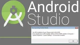 Solución a error de Android Studio no jvm installation found