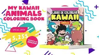 MY KAWAII ANIMALS COLORING BOOK - Jape's first coloring book