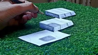 How to draw 3d illusion 😱 | very easy | tutorial |3d drawing |