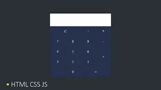 Kalkulator | HTML CSS Javascript