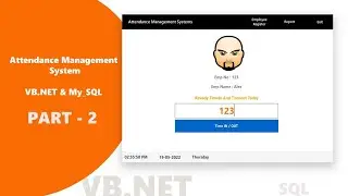 VB.Net - Attendance Monitoring System VB.Net [Free Source Code] with MySQL Server Database - Part 2
