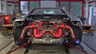 @Donze93's Audi R8 Performance feat. Capristo Exhaust on the DYNO | *Exhaust getting RED HOT* 🔥