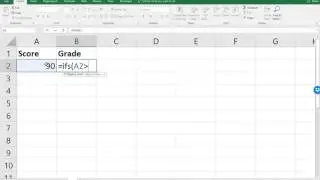 Excel 2016 IFS Function