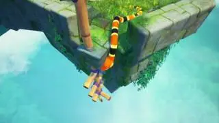Snake Pass! Level 5 - Crooked Canal Walkthrough All Collectibles/Coins (Nintendo Switch)