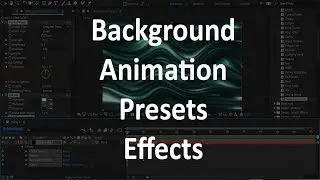 Solid Layer with Background Effects Adobe After Effects CC 2017