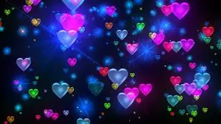 Hearts Black Screen Video Effects - Light Effect Video- Kinemaster Template - Status Background