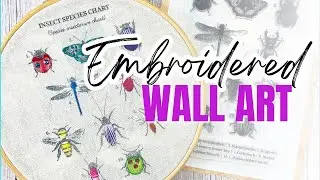 Embroidery Wall Art - Step by Step Tutorial