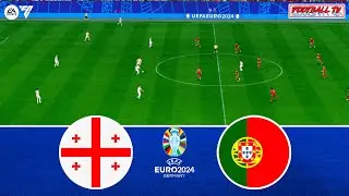 GEORGIA vs PORTUGAL - UEFA EURO 2024 | Group Stage - Full Match All Goals | FC 24 Gameplay