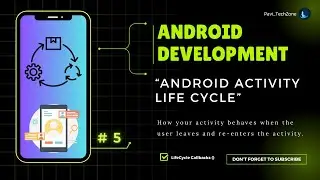 Android Activity Life Cycle - 05 - Android Development Tutorial for Beginners   #androiddevelopment