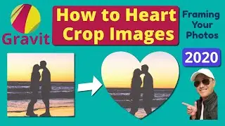 Crop Image with Heart Shape in Gravit Designer | Mask Cut Out Tutorial 2020