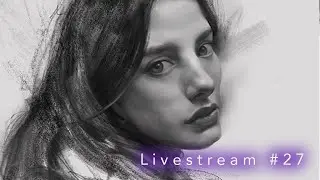 DRAW JUICE LIVESTREAM #27 | Procreate portrait demonstration