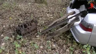 ЕДЕМ В ЛЕС ЗА МЕТАЛЛОМ, НАБИЛ ПОЛНЫЙ БАГАЖНИК, ЕЛЕ ДОВЁЗ (продолжение...)