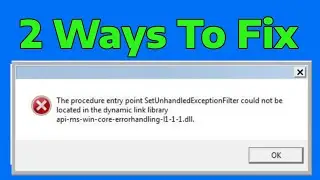 How To Fix The Procedure Entry Point BCryptHash Could Not Be Located mcUICnt.exe